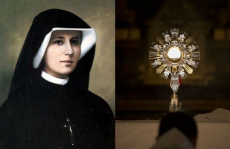 La letanía que Santa Faustina le escribió a la Santísima Hostia de la Eucarístía