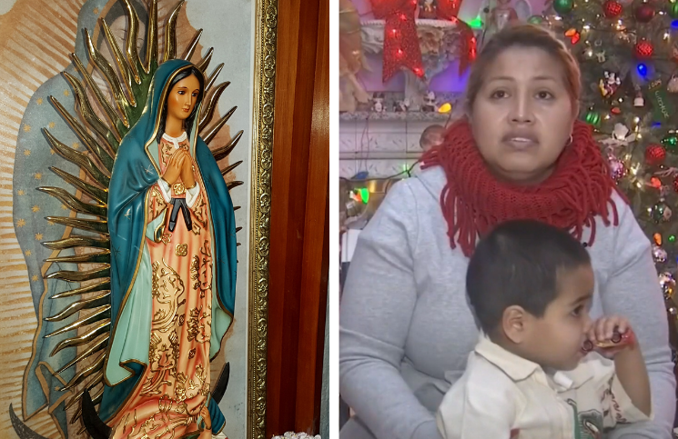 "La Virgen sí nos escucha": Madre asegura que la Virgen de Guadalupe salvó a su pequeño