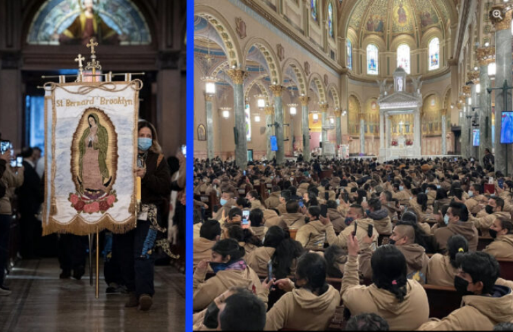 ¡La Morenita en New York! Miles de personas participan en procesión de la Virgen de Guadalupe