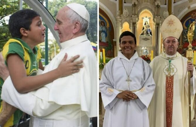 Niño que abrazó al Papa Francisco en la JMJ en Río ingresa a la vida religiosa