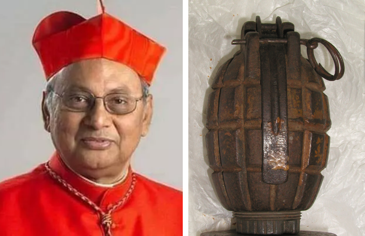 Encuentran granada en iglesia y cardenal denuncia conspiración policial