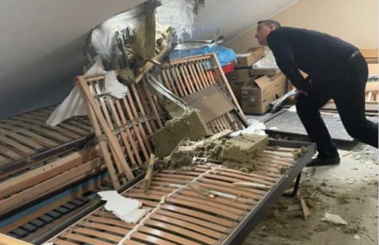 [Video] "Es un infierno": Bombardean edificio de Curia católica en Ucrania