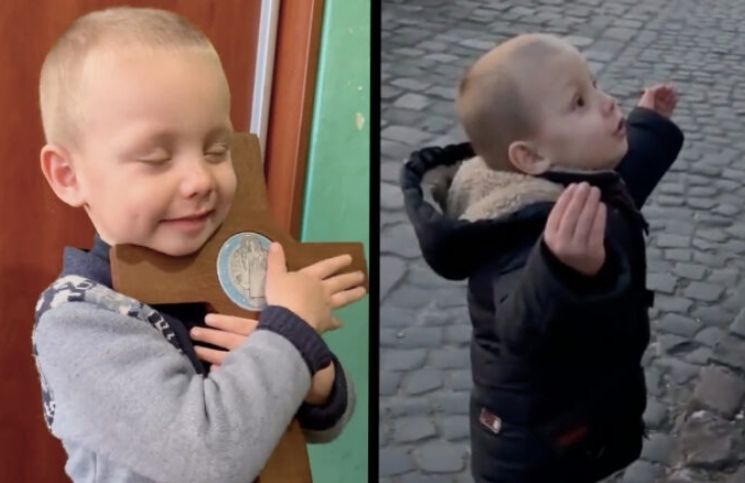 [Video viral] Niño católico ucraniano conmueve las redes con su muestra de fe