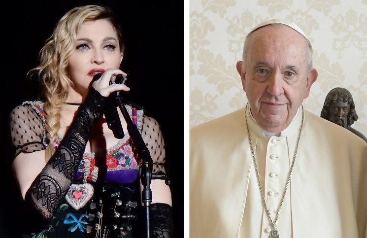 Sacerdotes responden al polémico pedido que hizo Madonna al Papa