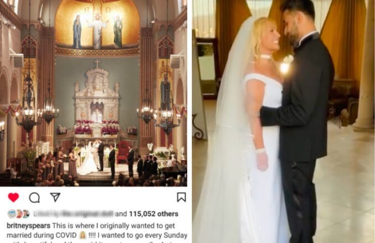 Britney Spears afirma que no la dejaron casarse por la iglesia católica y parroquia responde