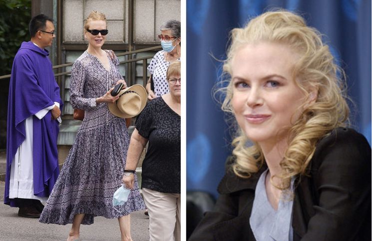 Nicole Kidman va a misa con sus hijos, aunque dice que sus amigos se burlan de ella