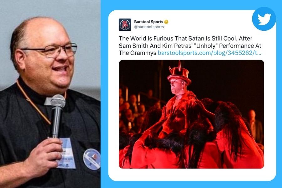 La respuesta viral de un sacerdote tras show satánico en los Grammy