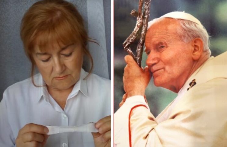 Mujer toca ropa de San Juan Pablo II en sueño y encuentra reliquia 11 años después