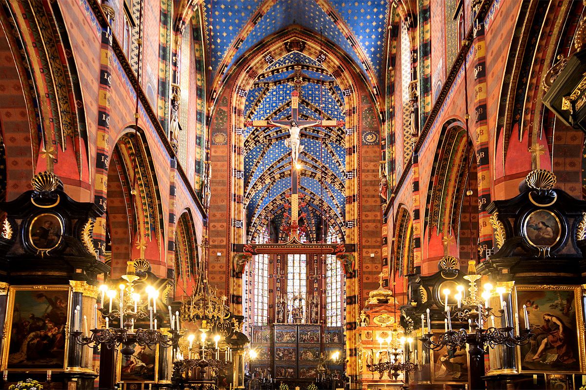 Basílica de la Virgen María - Cracovia, Polonia.