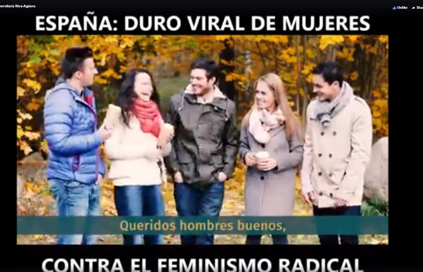 Video de “carta a los hombres buenos” da que hablar en Facebook