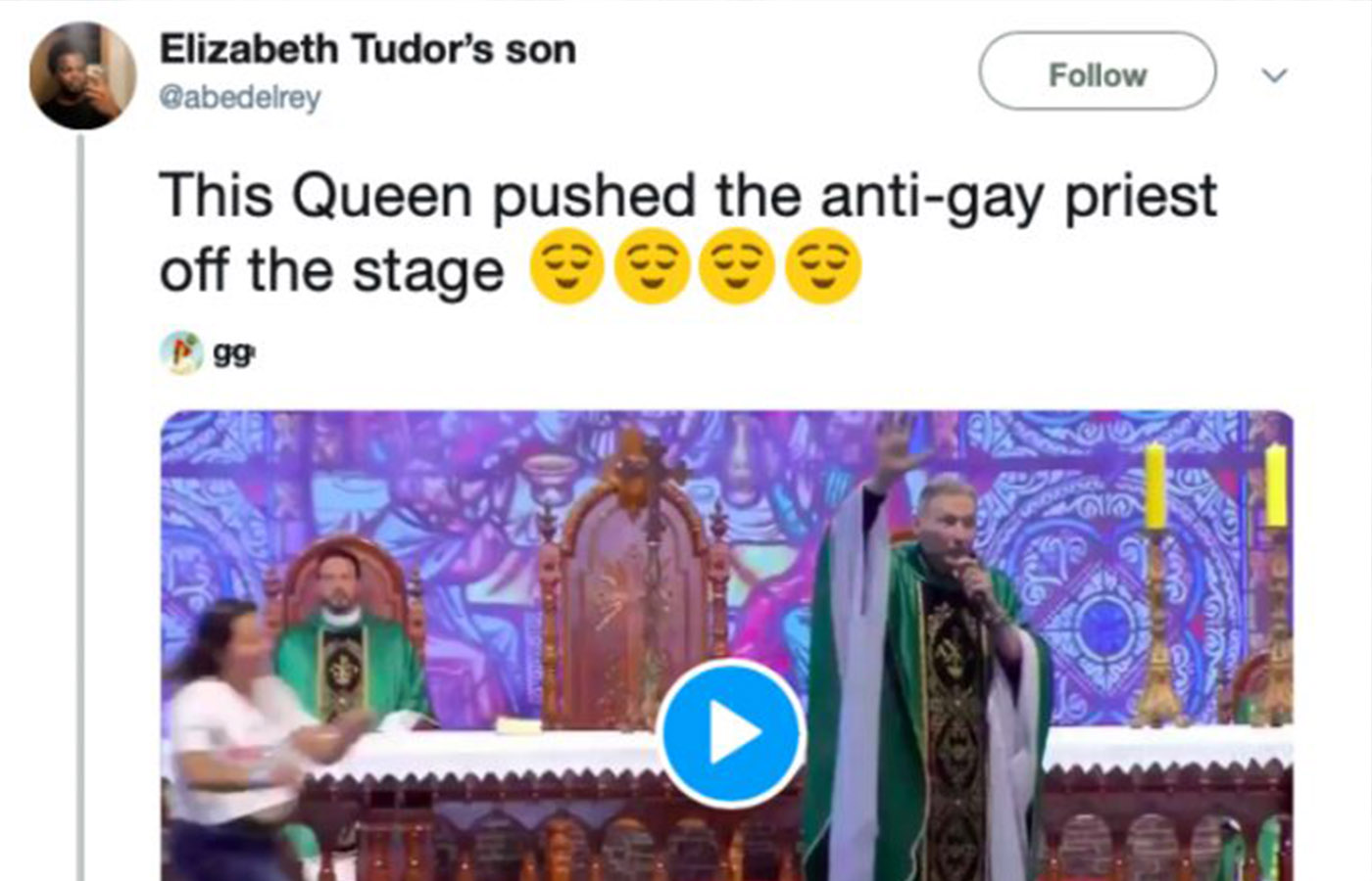 Reacción ante burlas de usuarios de Twitter por atentado contra sacerdote