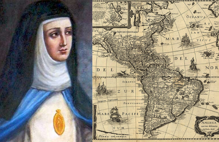 ¿Una monja estuvo en dos lugares al mismo tiempo en el siglo XVII?