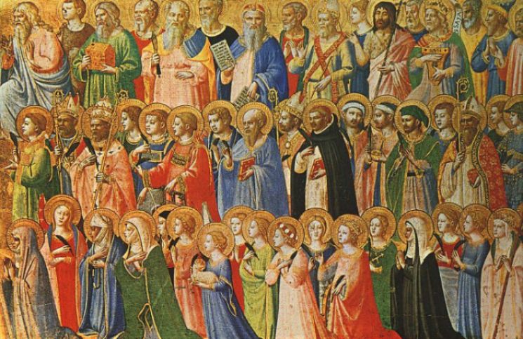 La oración para acudir al auxilio de Todos los Santos