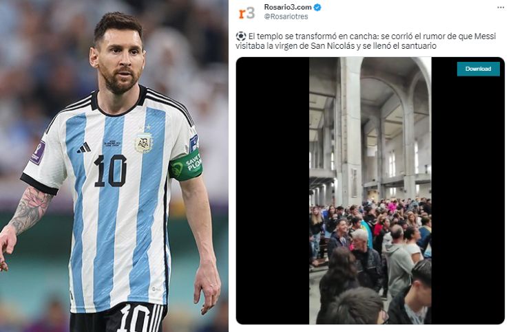 [Video] Hinchas invaden santuario esperando que Messi cumpla su promesa a la Virgen